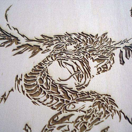 Лазерная гравировка фанеры