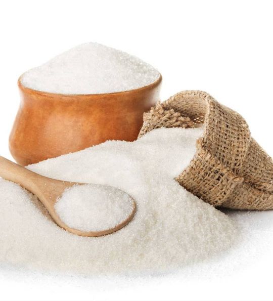 сахарный песок в матерчатом мешке