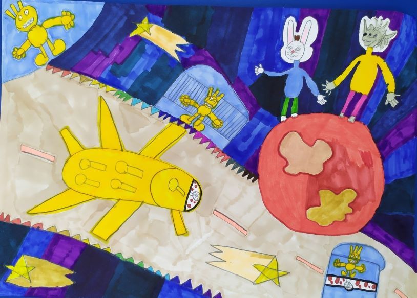 Победивший в конкурсе «Союзмультфильма», Okko и «Движения Первых» детский рисунок появится в серии «Ну, погоди!»