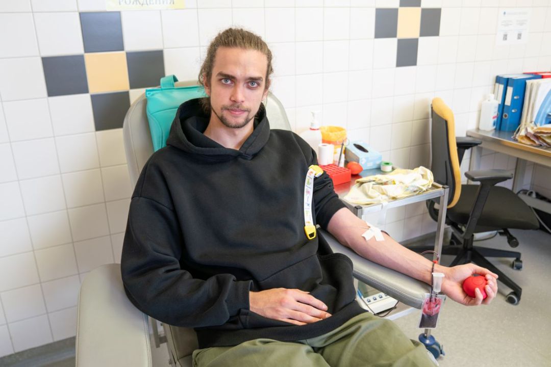 Артем Якимов на Национальном дне донора