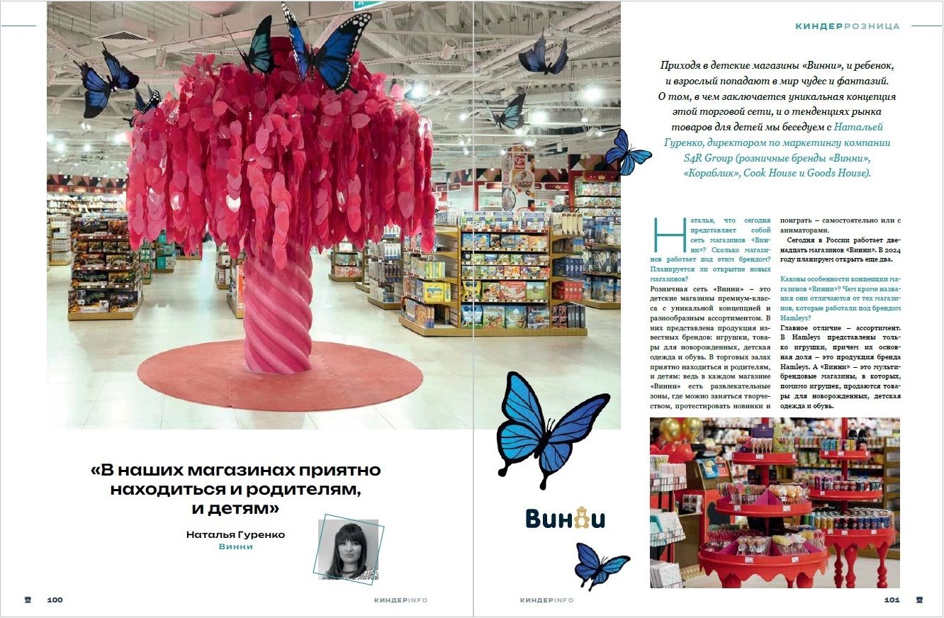 Журнал КИНДЕРinfo (февраль 2024). Сеть магазинов ВИННИ