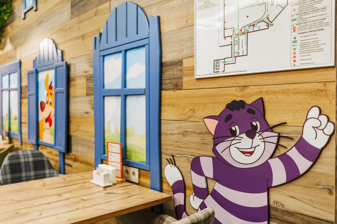 Крупнейшее семейное кафе от «Союзмультфильма» открылось в аэропорту Домодедово