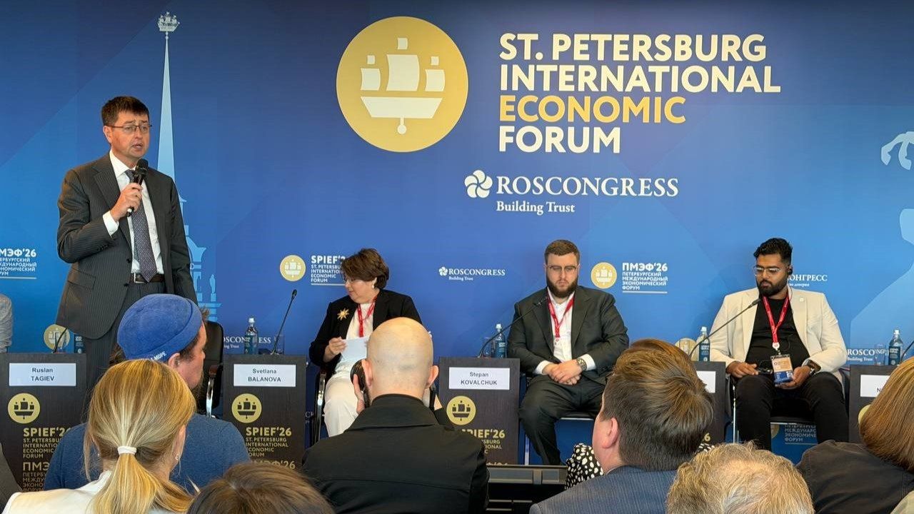 Руслан Тагиев, генеральный директор Mediascope, на Петербургском международном экономическом форуме