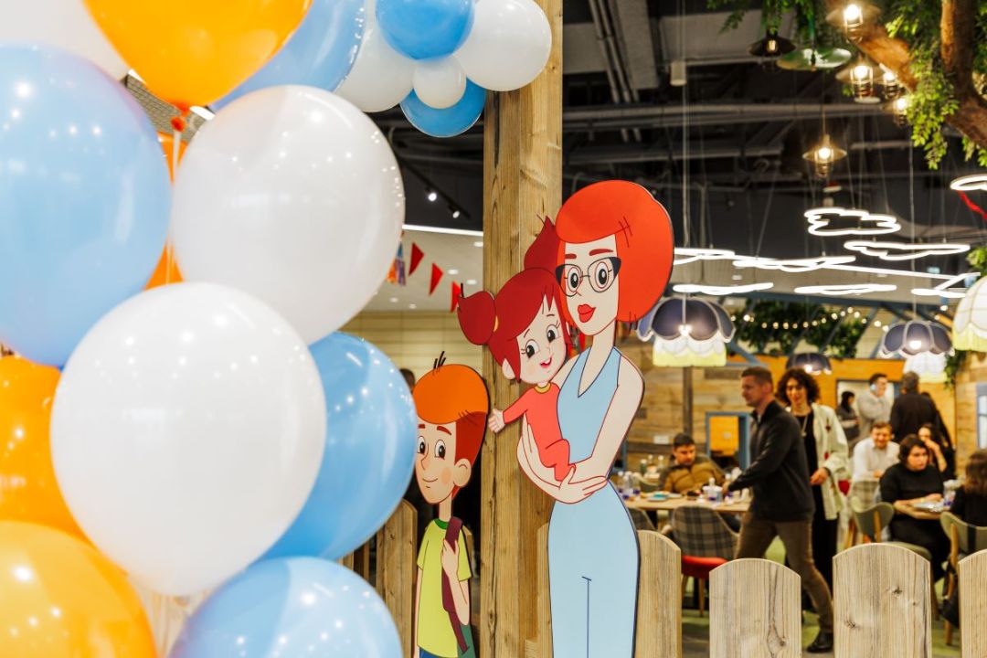 Крупнейшее семейное кафе от «Союзмультфильма» открылось в аэропорту Домодедово