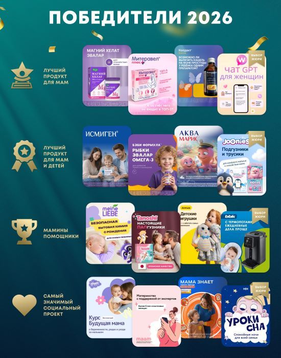 Победители премии Выбор мам 2026