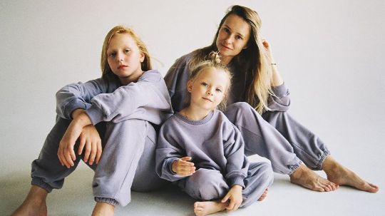 Ольга Воробель с детьми