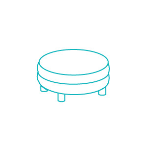 химчистка большого пуфика