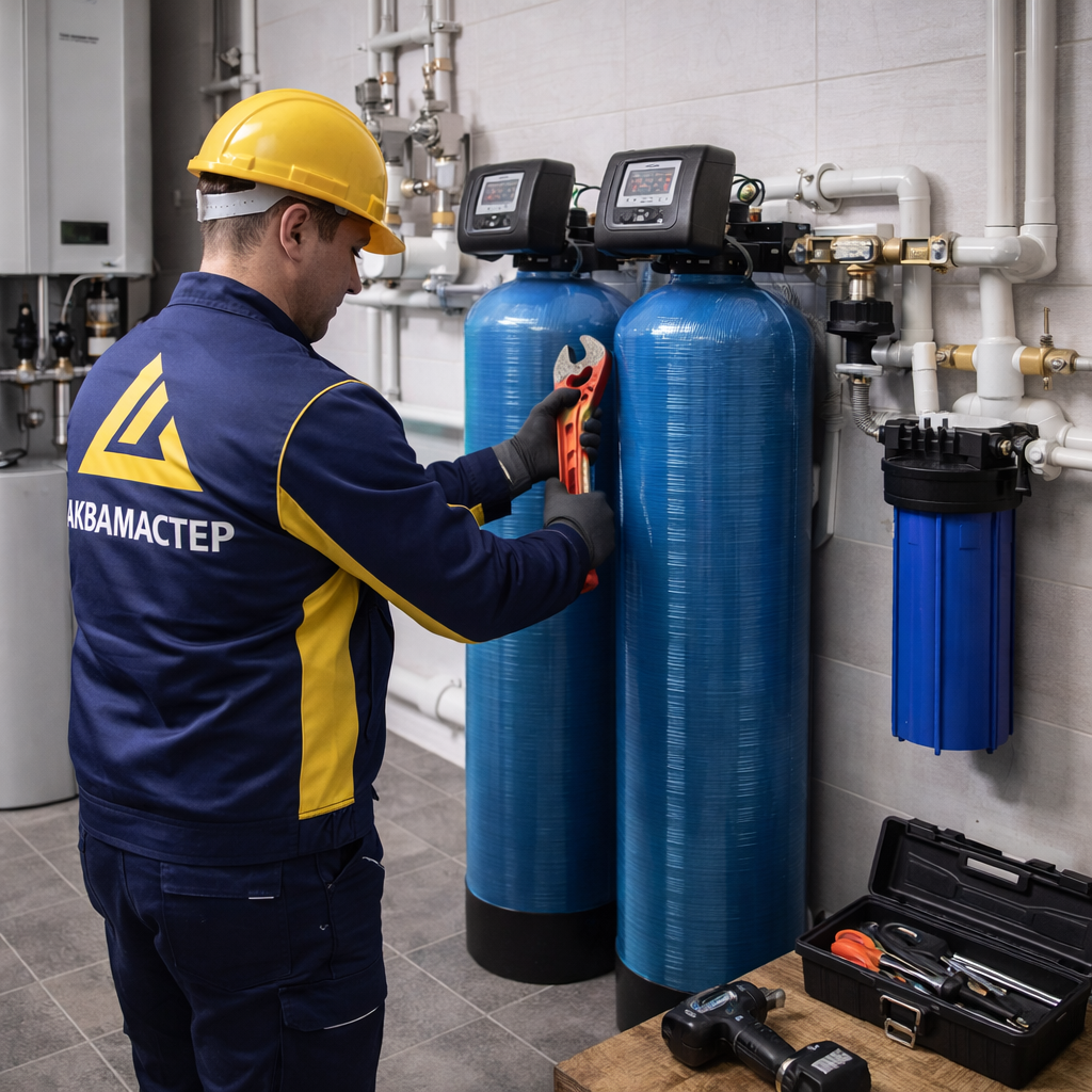 Монтаж водоочистки