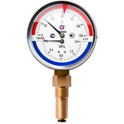 ТЕРМОМАНОМЕТРЫ РАДИАЛЬНЫЕ