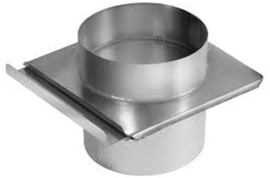 Шибер круглый вентиляционный для круглого воздуховода печки