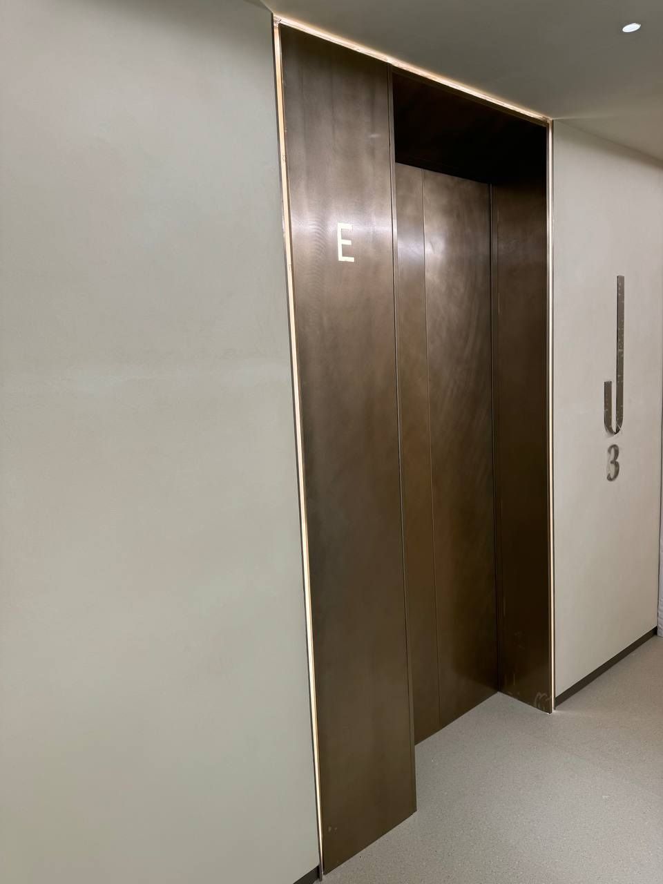 Лифтовый портал бронза