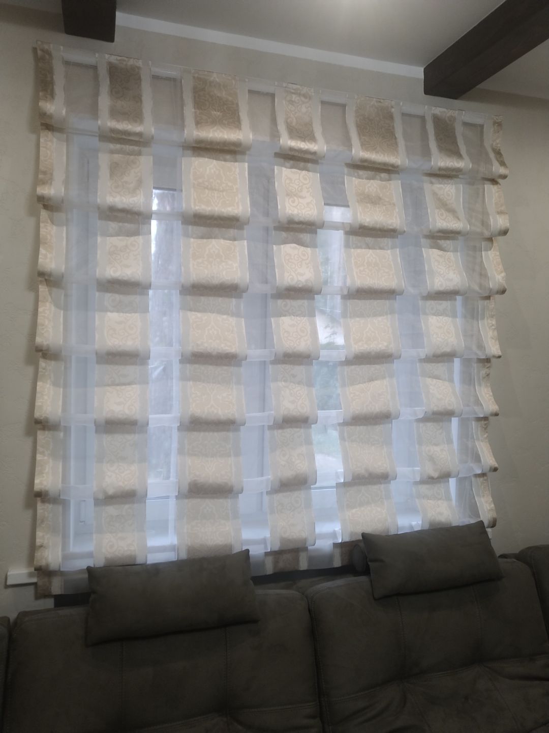 римская штора парус