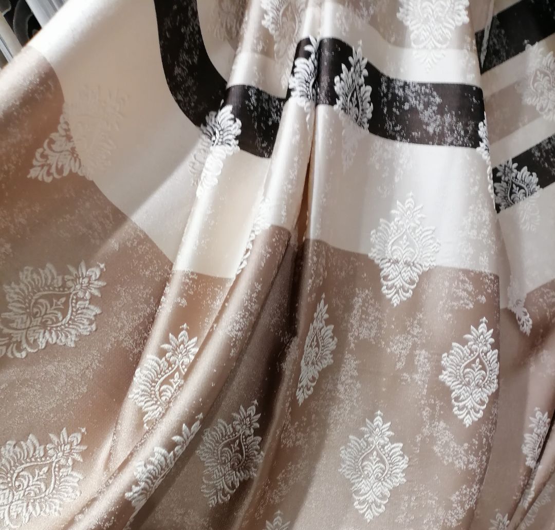 ткань для штор купон беж