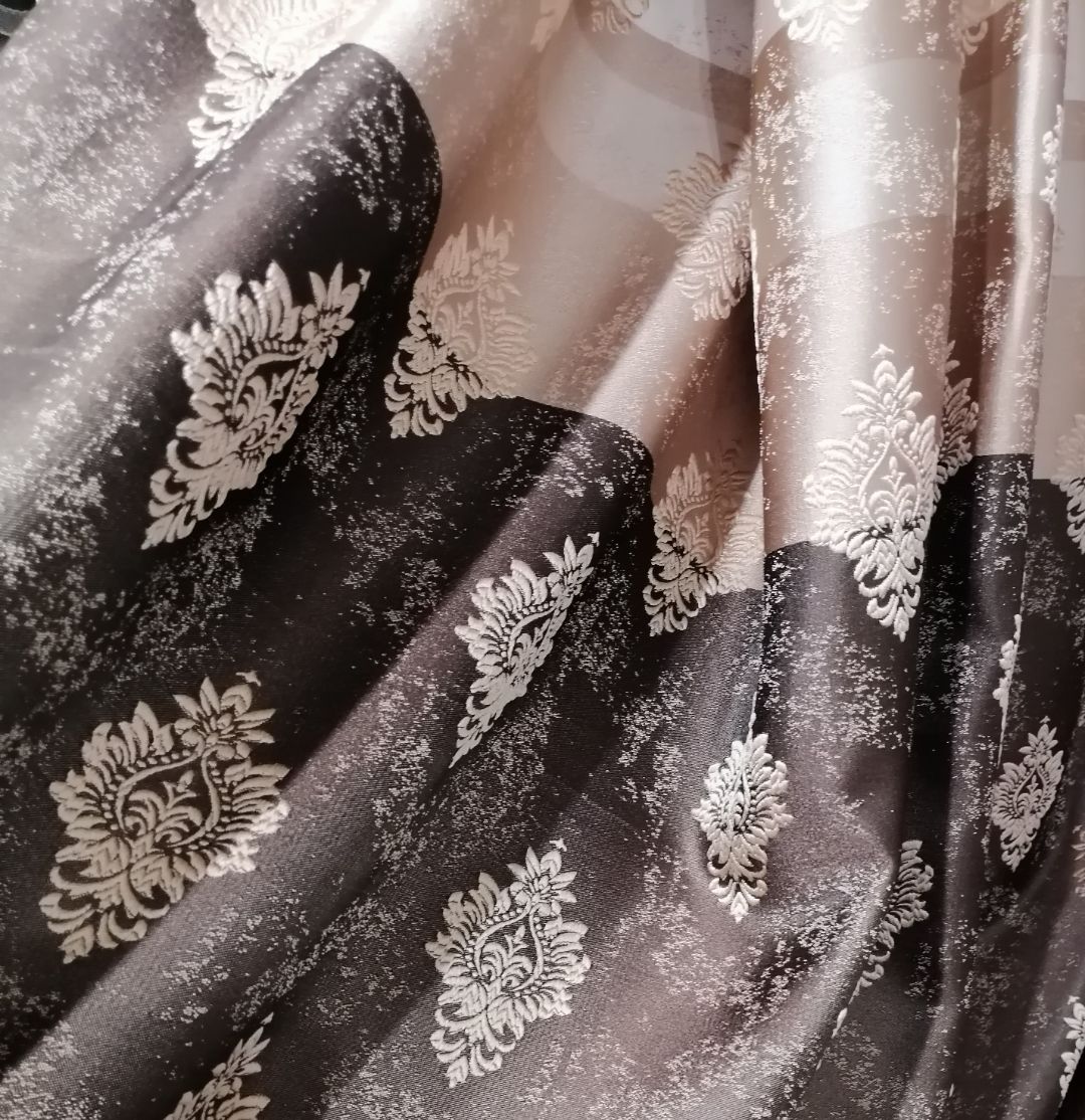 ткань для штор купон коричневый