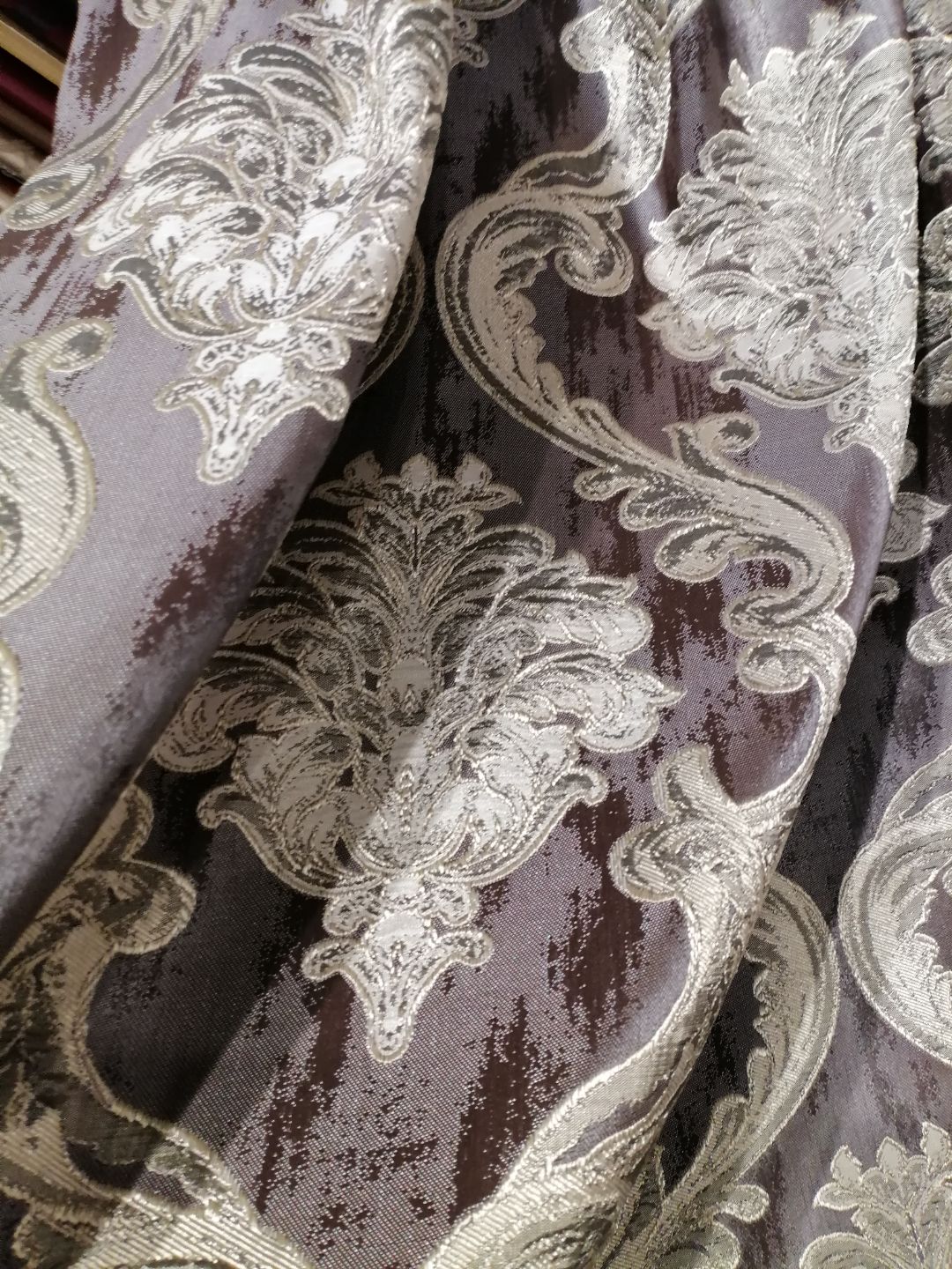 ткань для штор шоколад