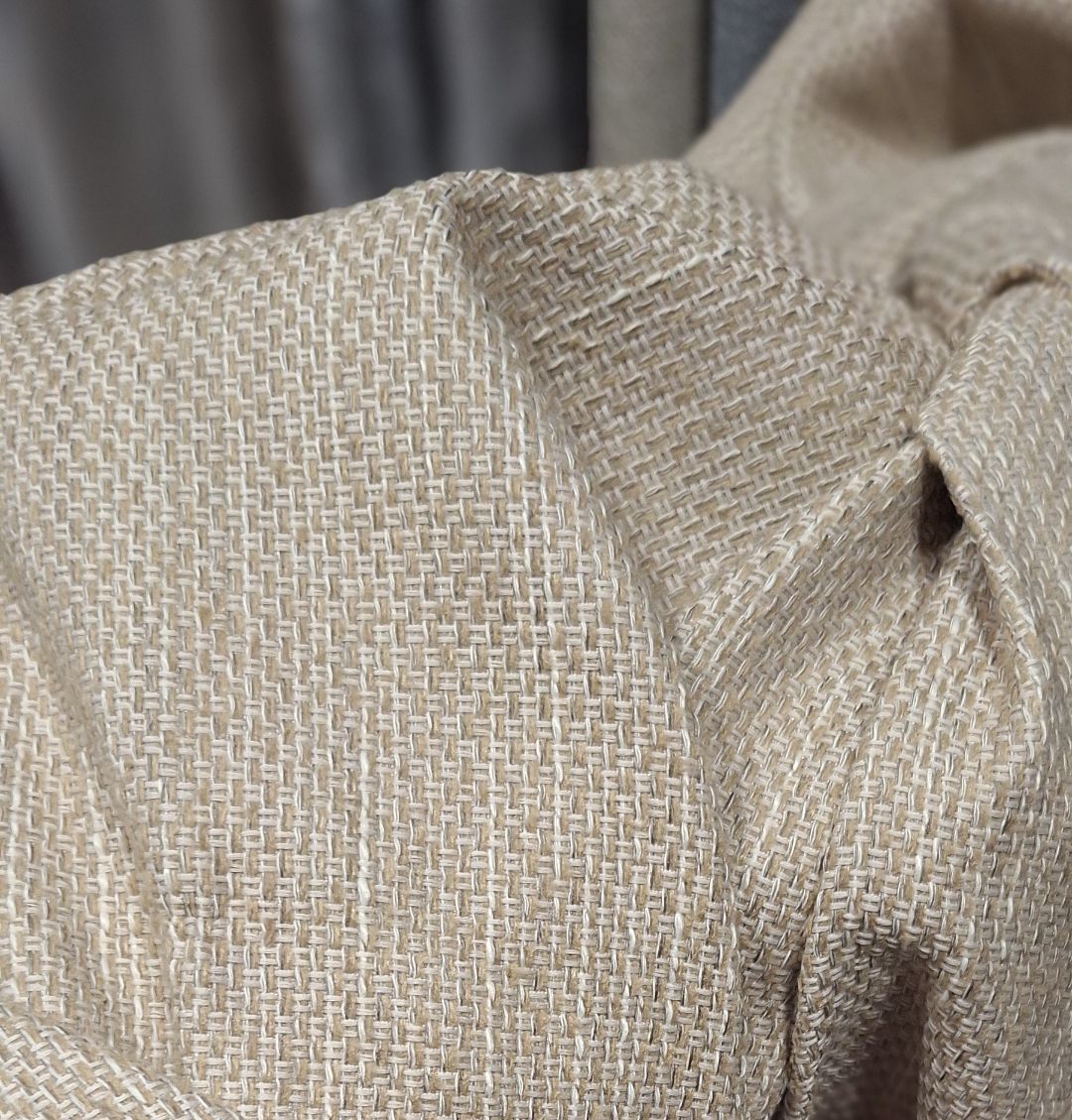 ткань для штор рогожка букле