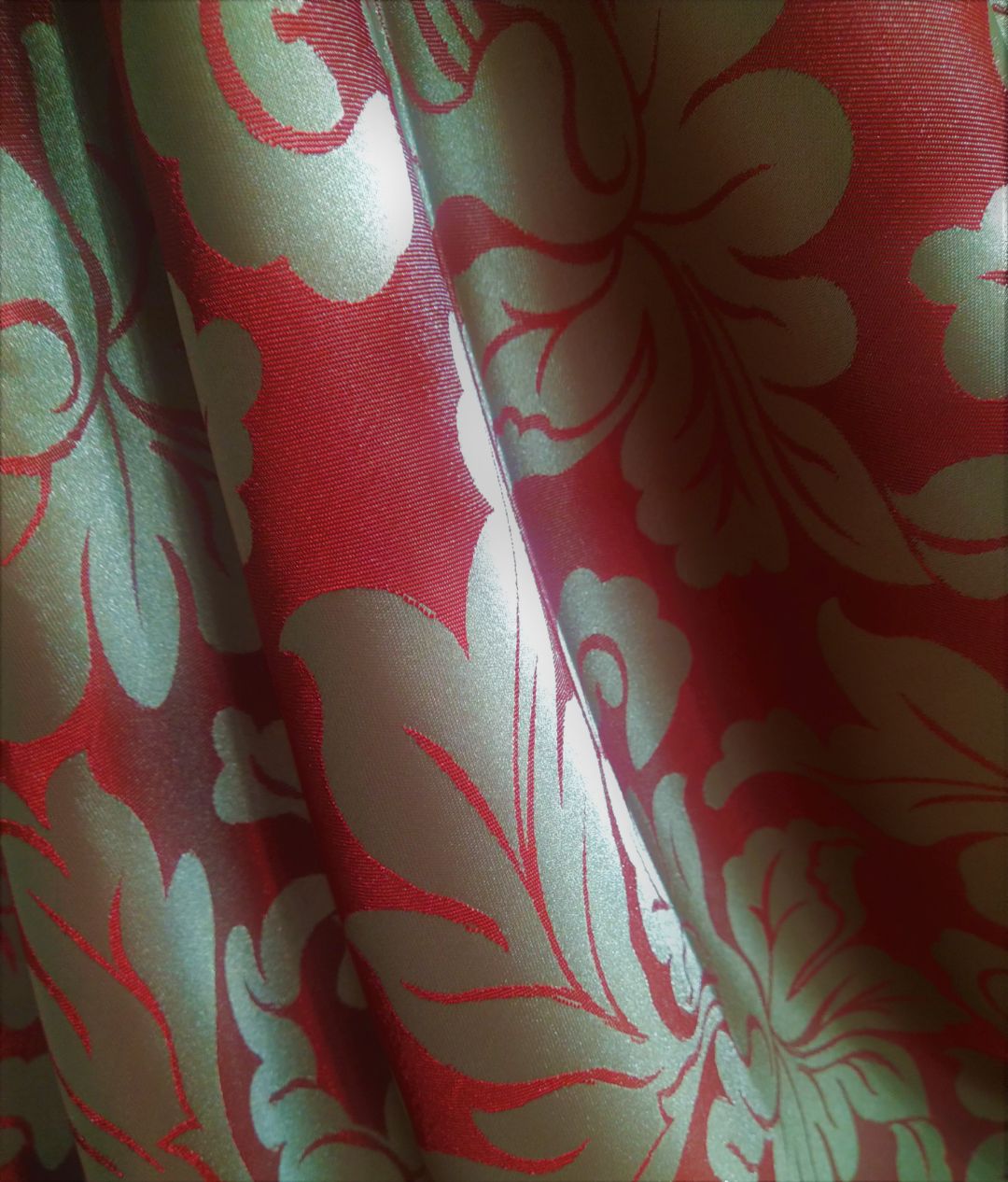 ткань портьерная красная