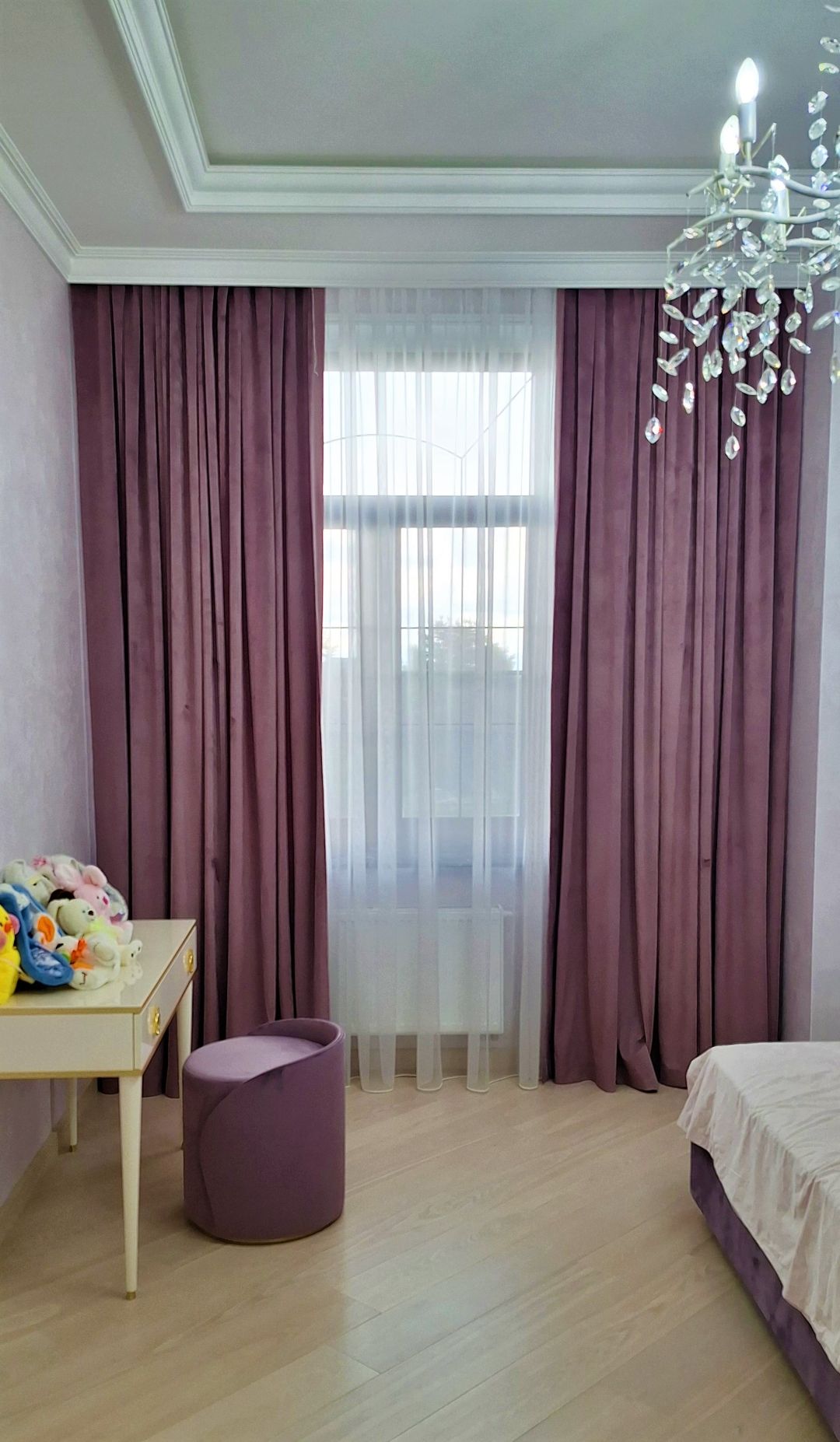 бархатные шторы в спальню