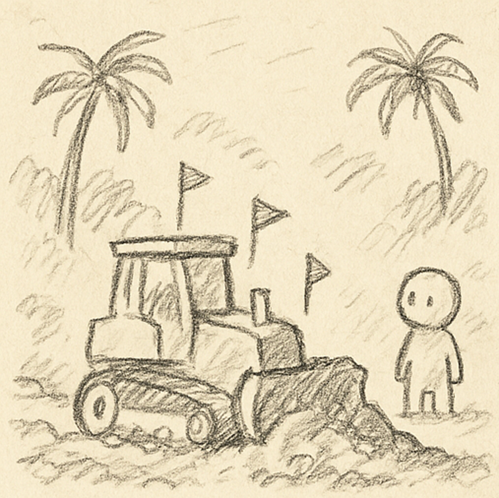 Система 3д нивелирования на бульдозер