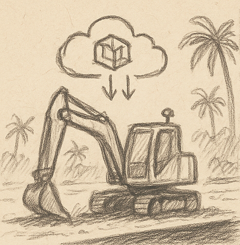 Системы 3д на экскаватор