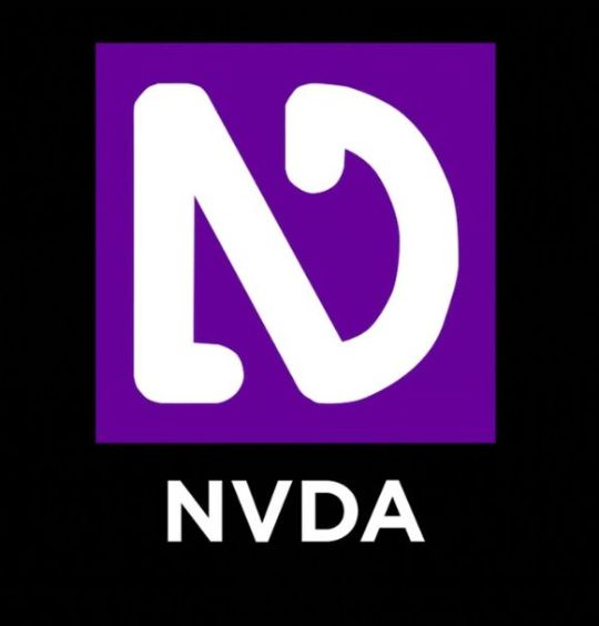 Логотип NVDA