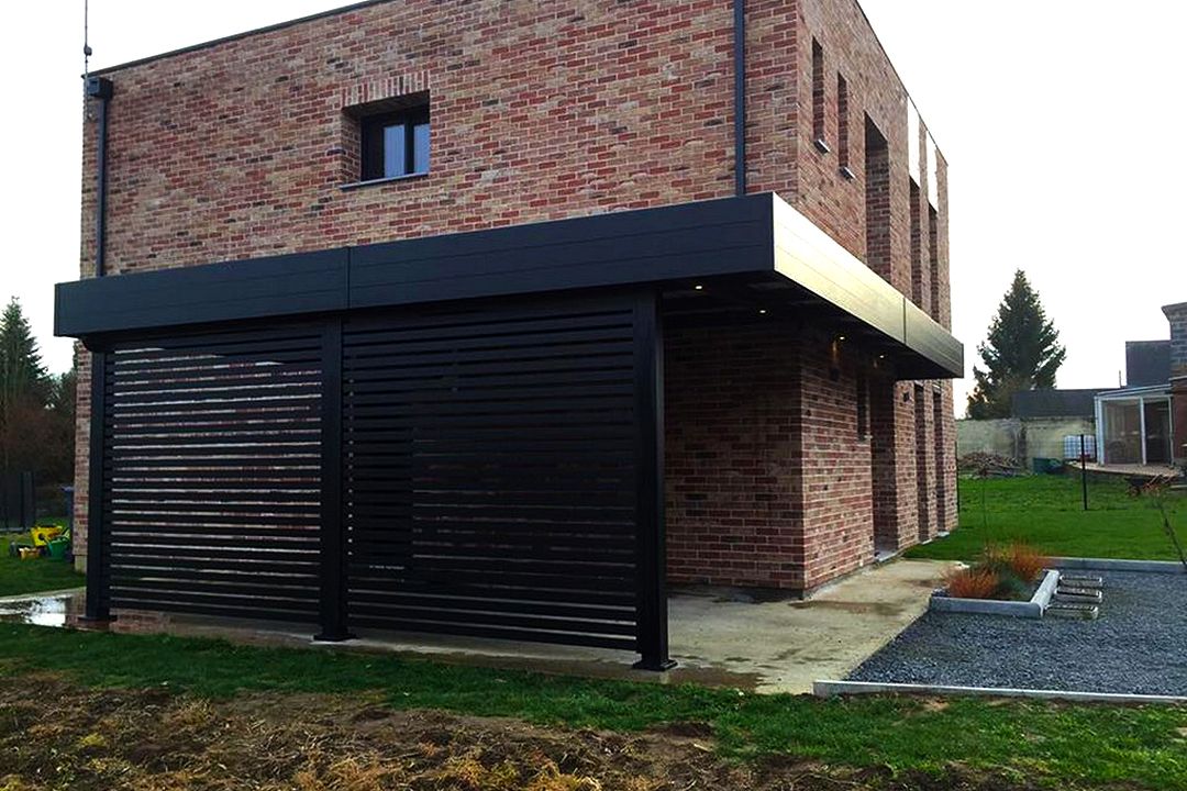 Пристроенный навес к дому