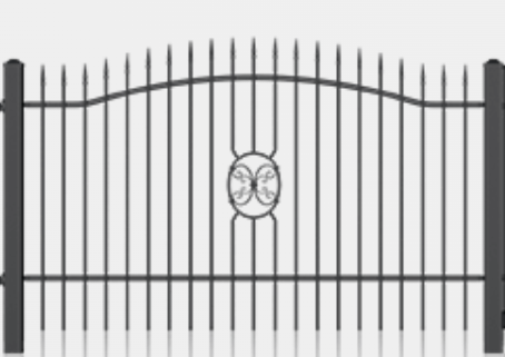 Ограждение из профильной трубы - эскиз 1