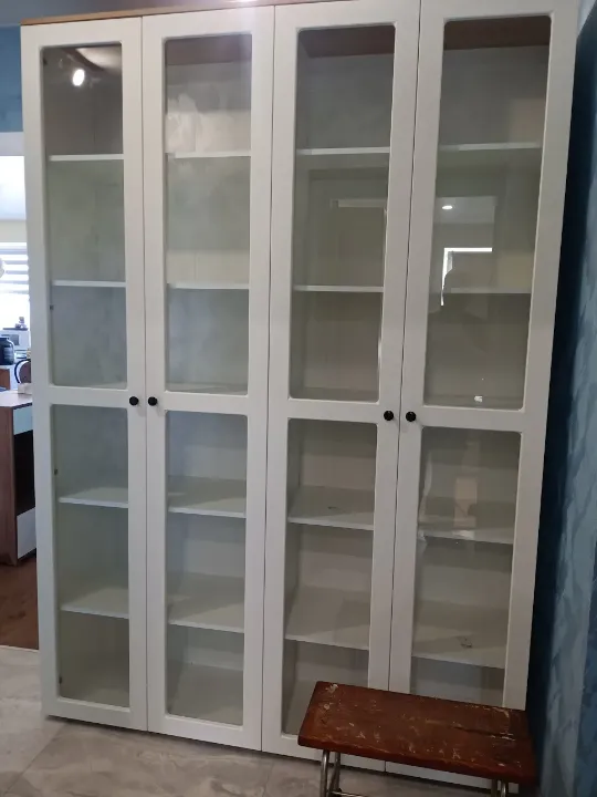 сборка шкафа двухдверного со стеклом