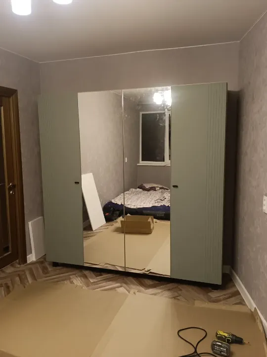 Сборка четырехдверного шкафа