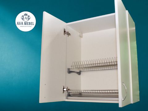 Кухонный модуль навесной сушилка для посуды с 2 дверями.