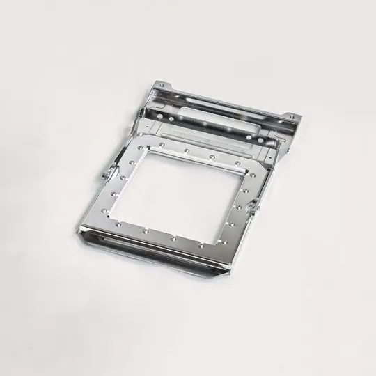 P/N: MR730240 CLAMP FRAME UPPER ASSY (140X120) P/N: MR730272 CLAMP FRAME LOWER ASSY (140X120) P/N: ME730290 CLAMP FRAME LOWER ASSY(140X120, with flange) ※The part number for the lower frame varies depending on the presence of a flange. Lower frames with a flange are compatible with specific models only. The actual embroidery area is 120x120 mm.