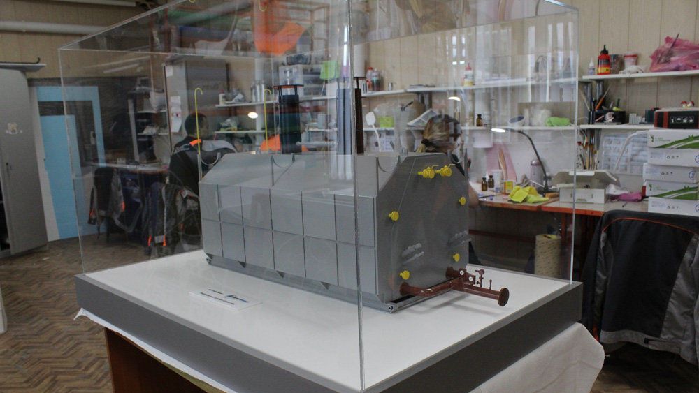 Макет реактивного двигателя