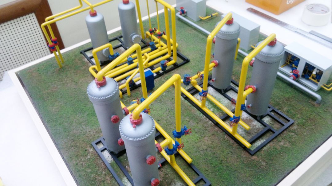 Макет блока подготовки газа