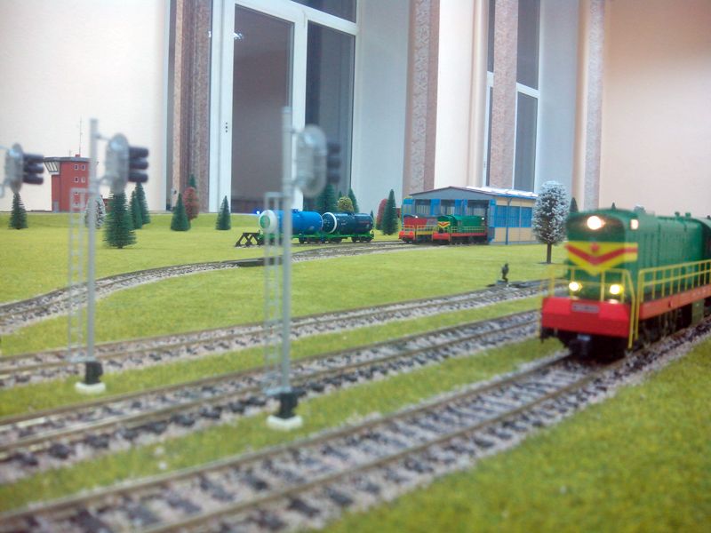 Макет ЖД станции