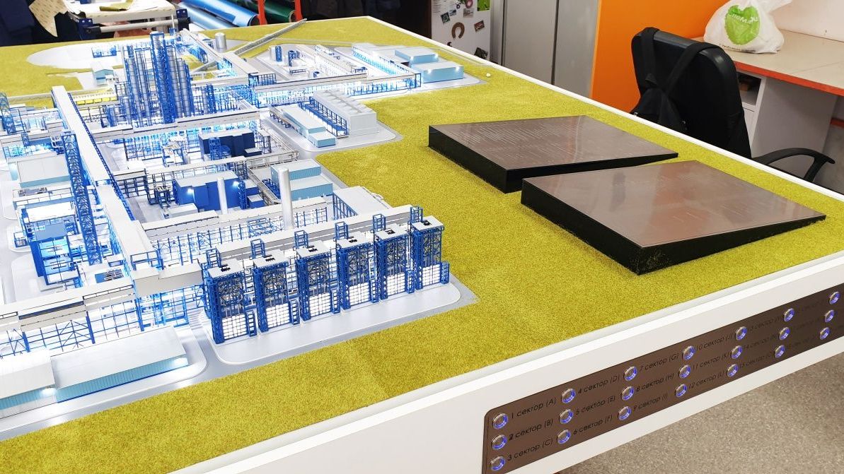 Макет добычи, подготовки нефти