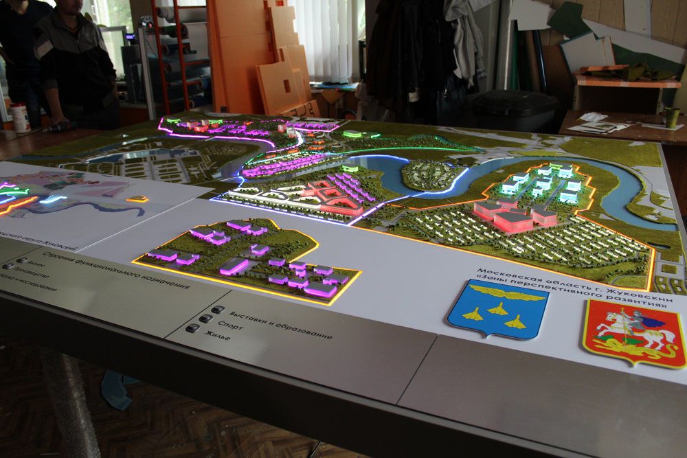 Макет карта интерактивная