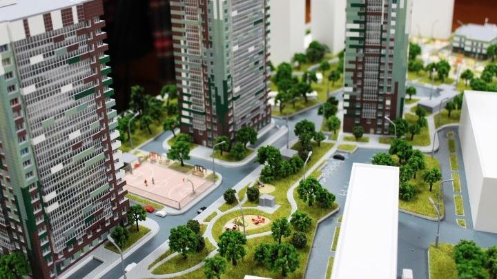 Макет жилого комплекса