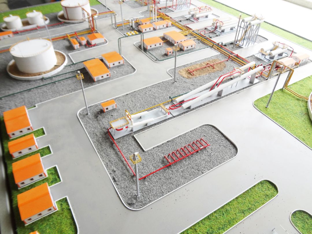 Макет подготовки нефти и газа