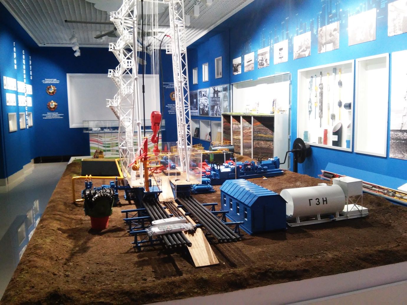 Макет линейной части магистрального газопровода