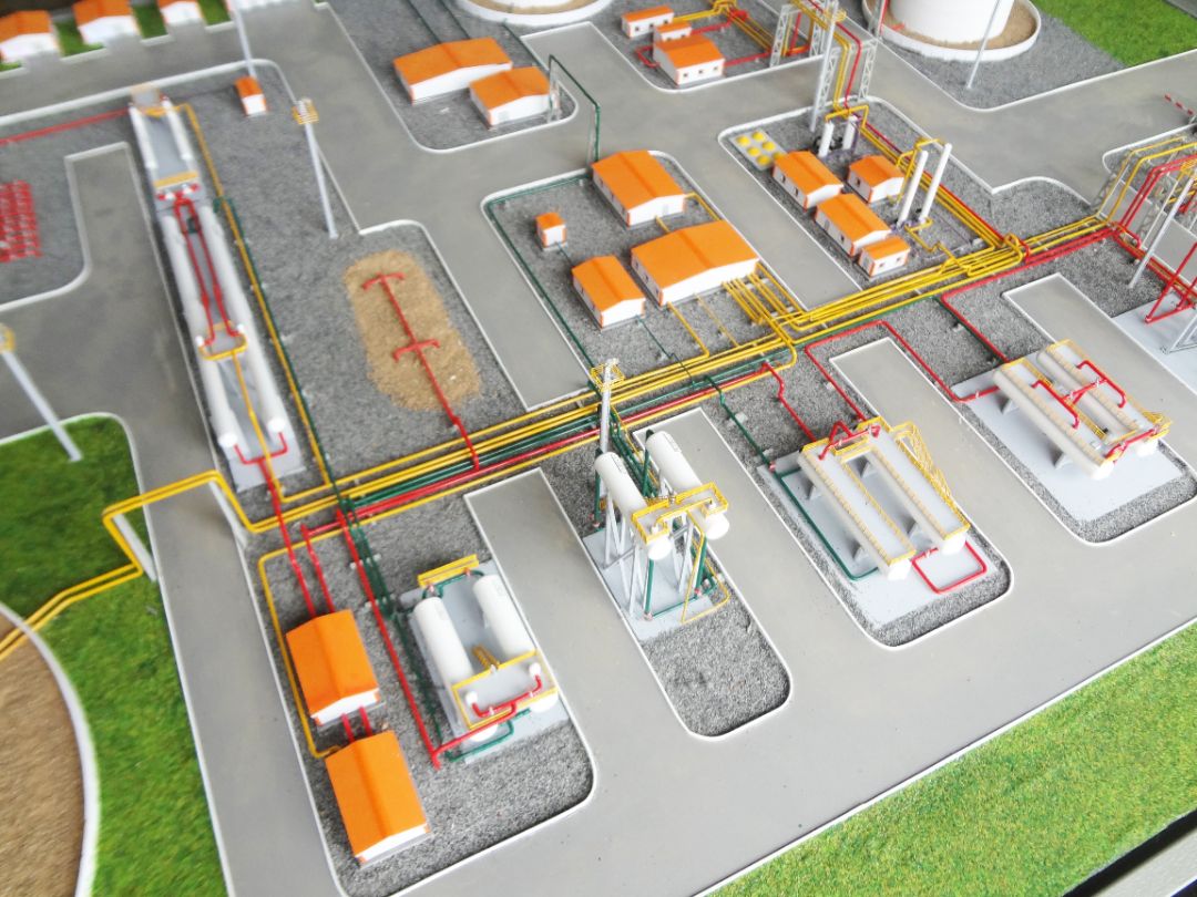 Макет подготовки нефти и газа