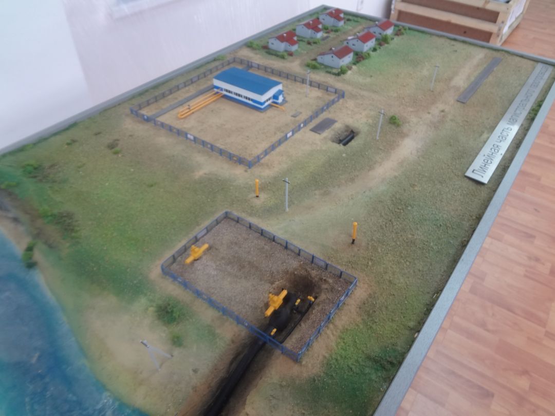 Макет линейной части газопровода