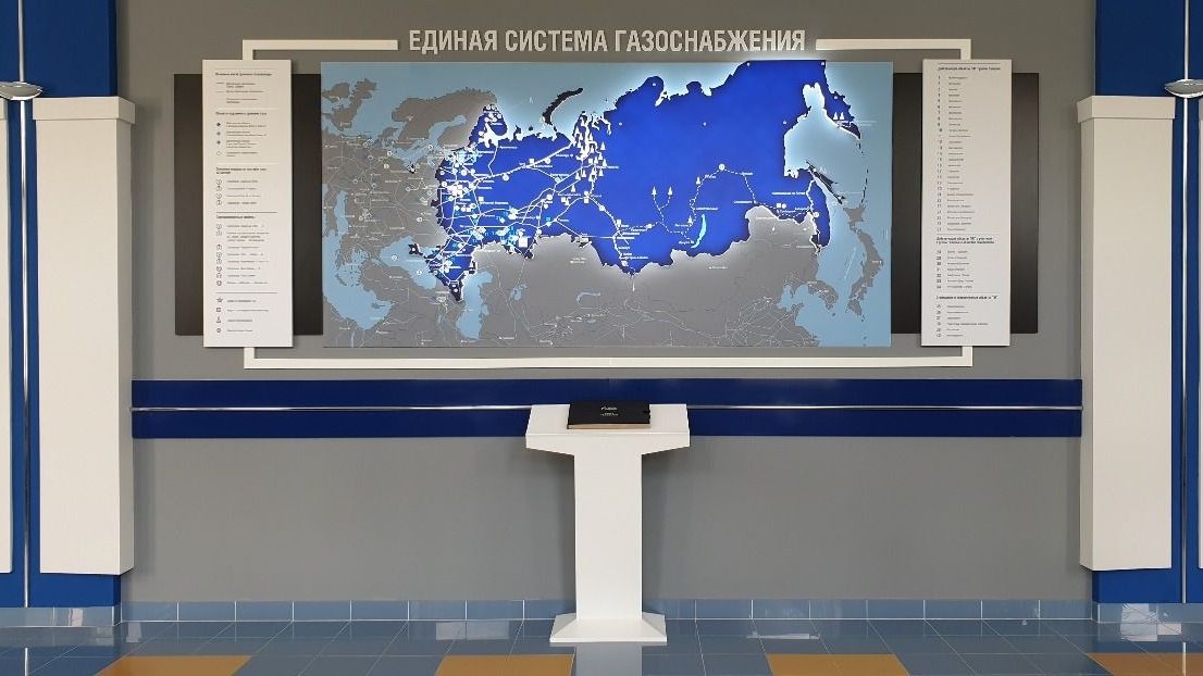 Макет карта газопроводов