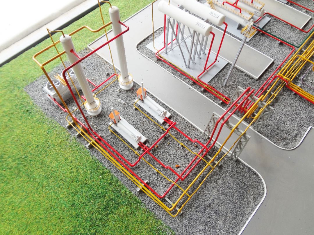 Макет подготовки нефти и газа