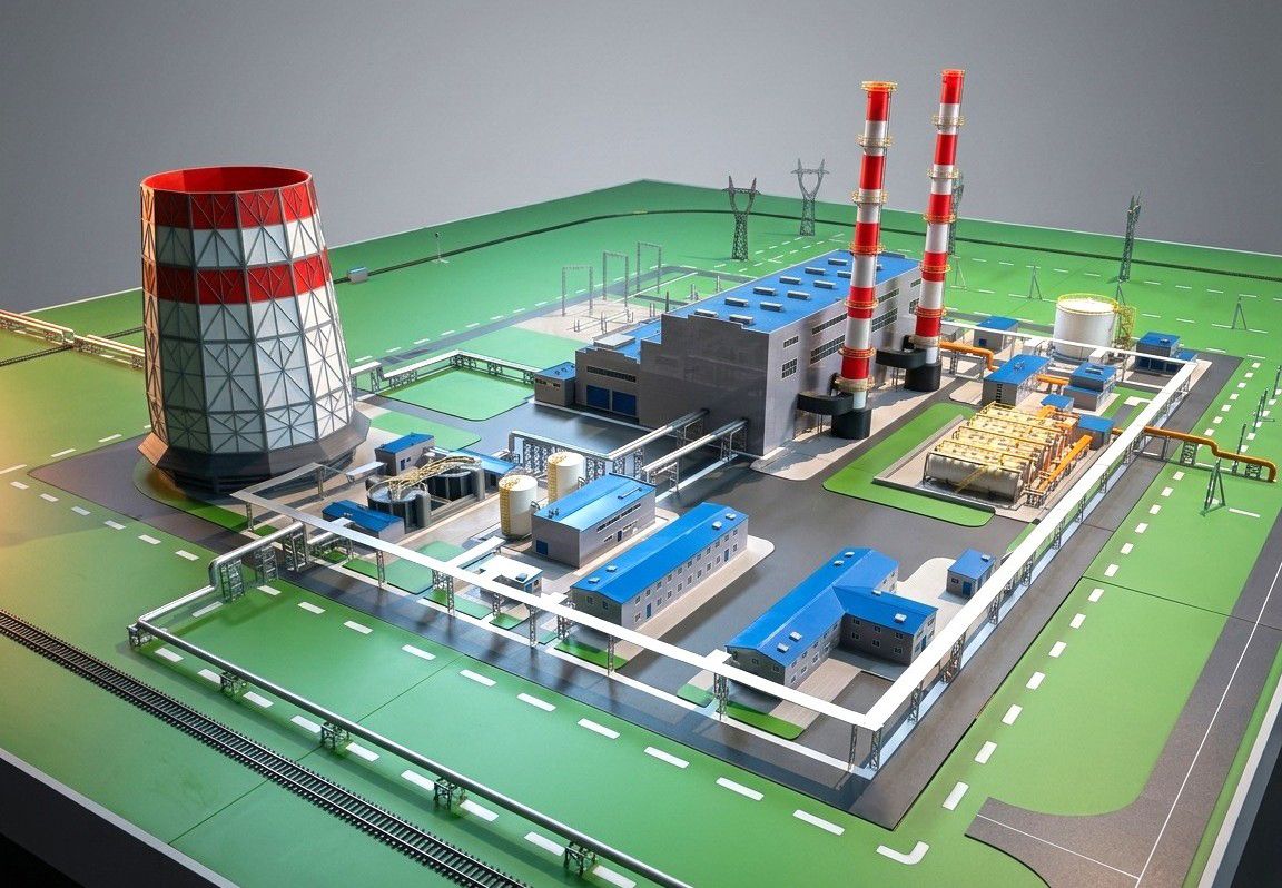 Макет нефтегазового оборудования
