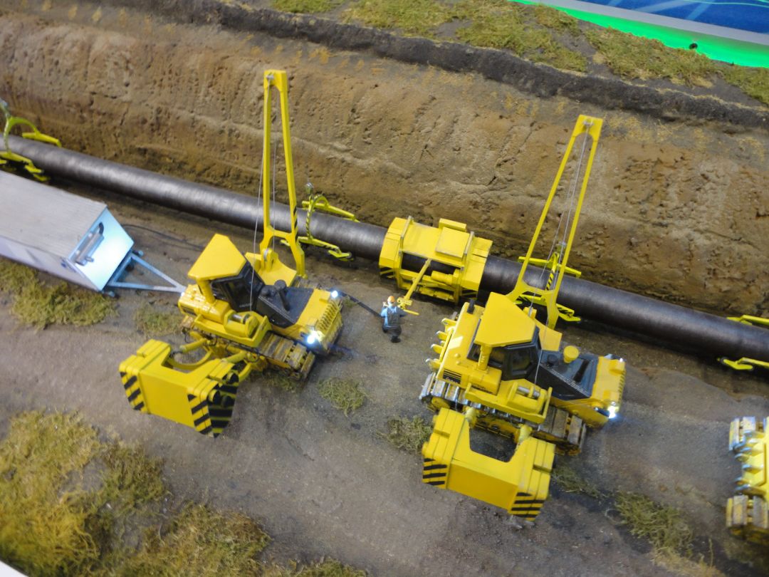 Макет линейной части газопровода