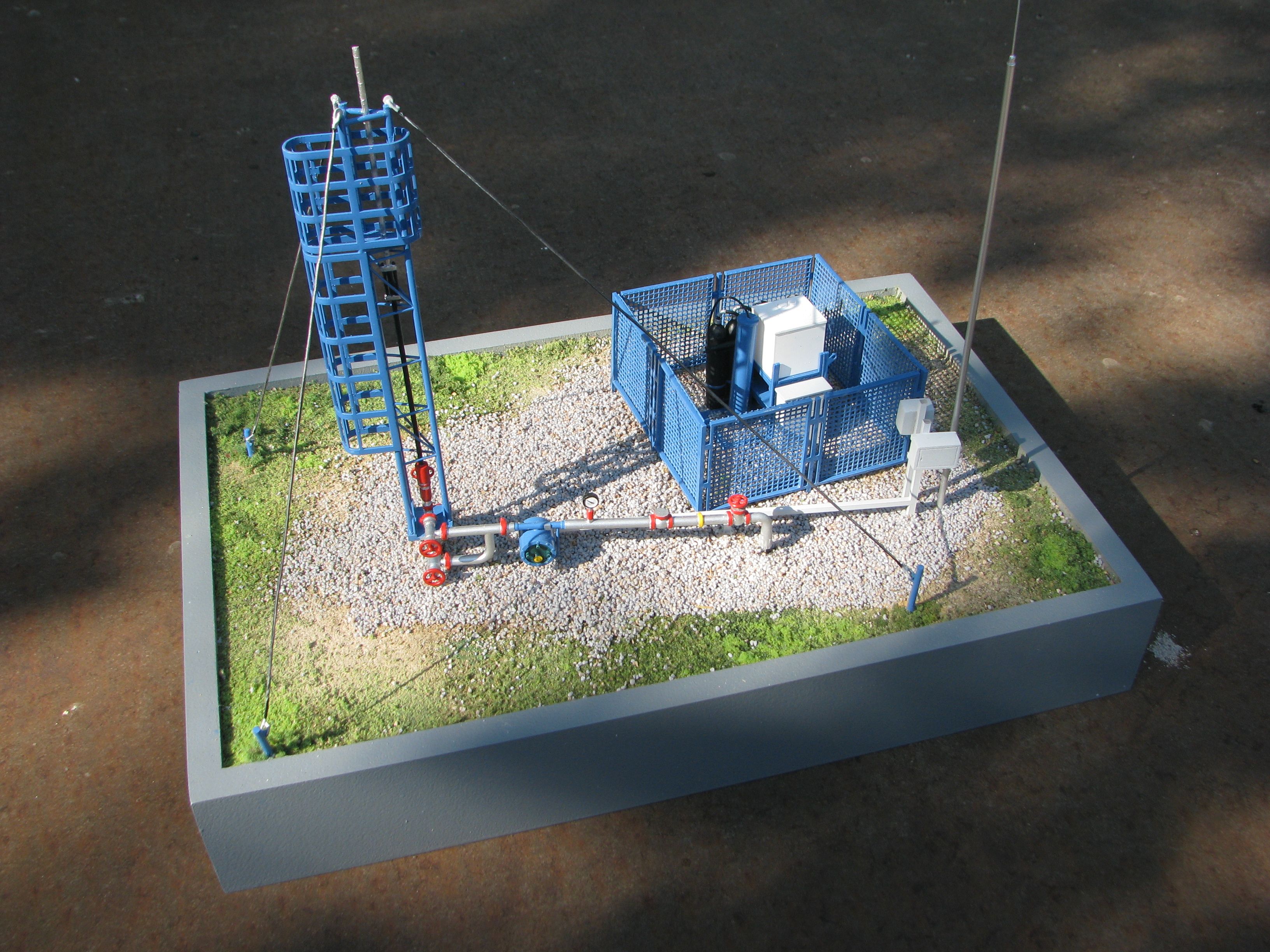 Макет нефтегазового оборудования
