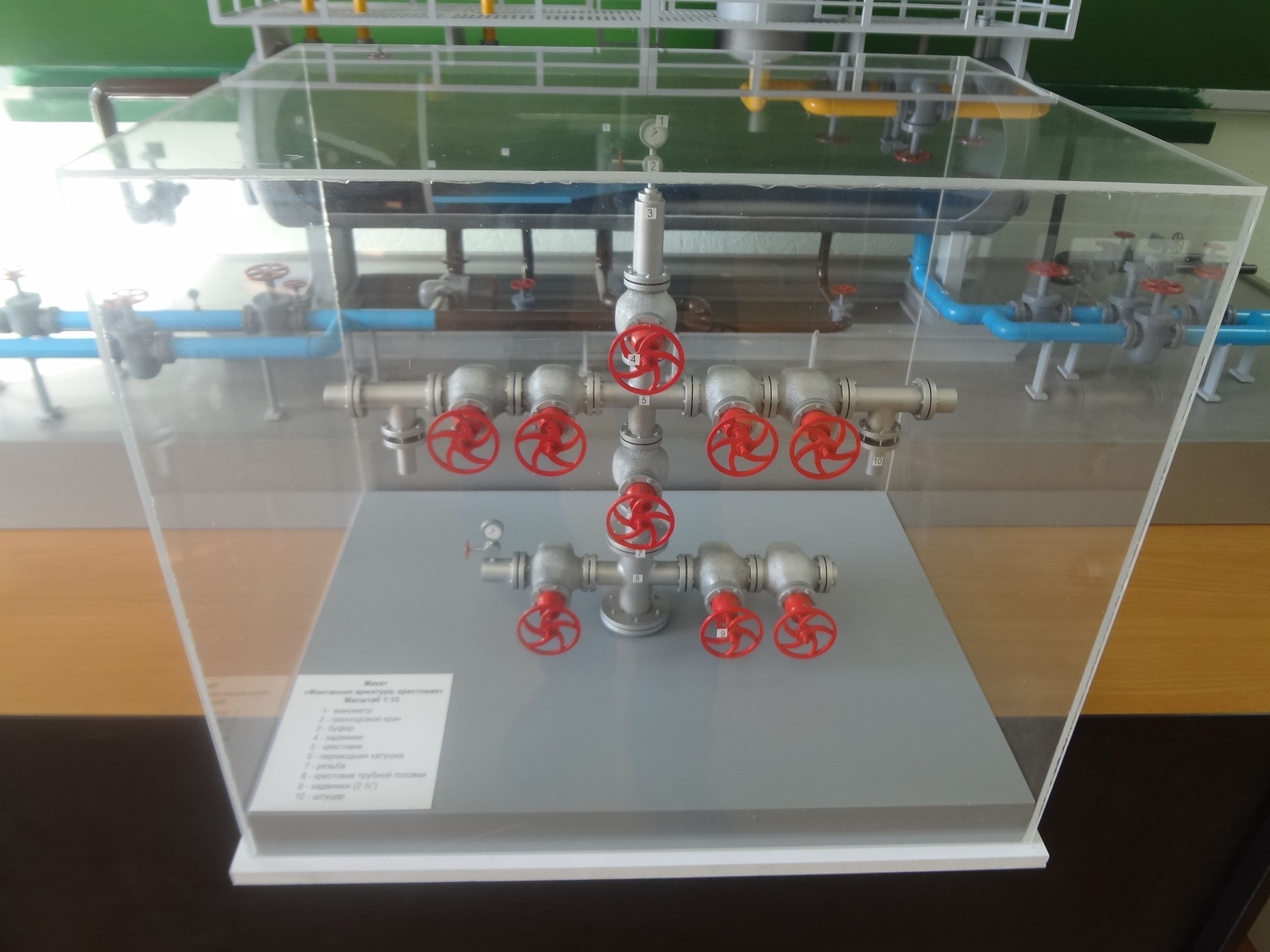 Макет нефтегазового оборудования