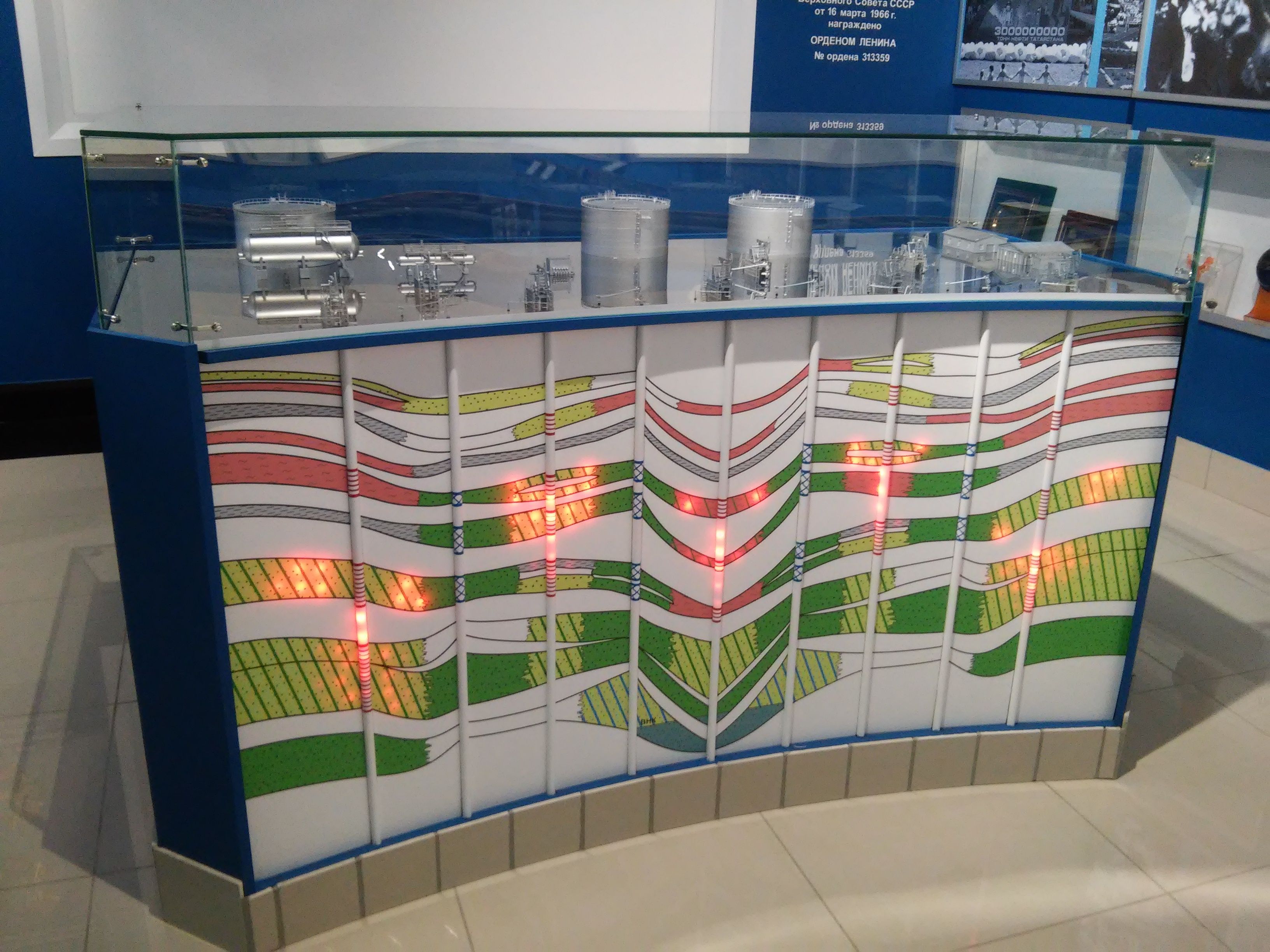 Макет нефтегазового оборудования