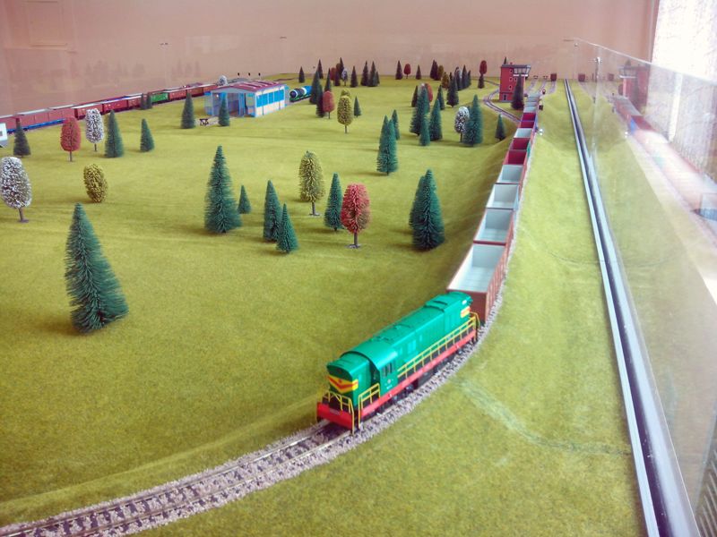 Макет ЖД станции