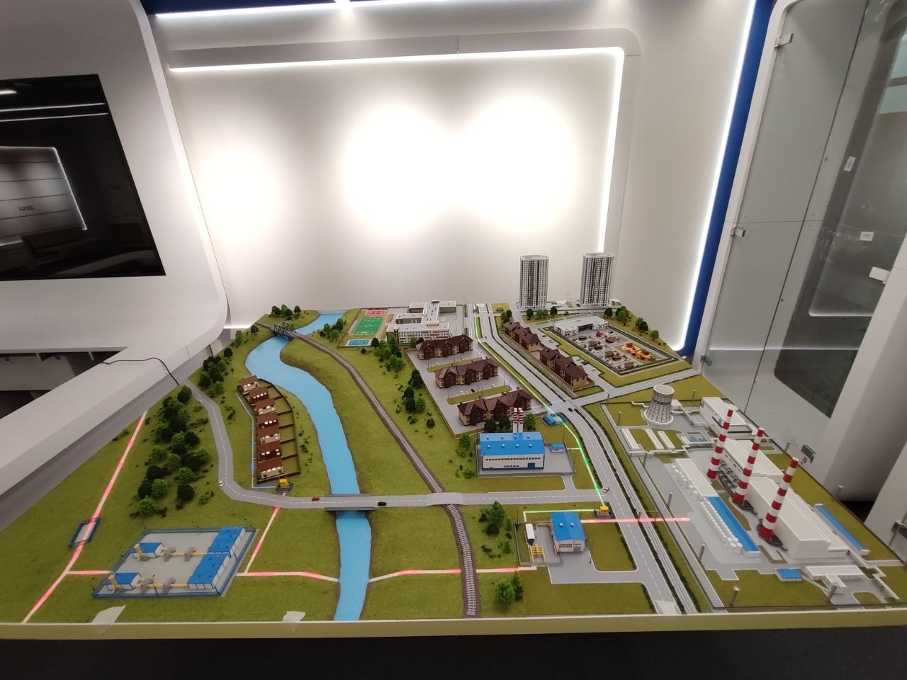 Макет катодной защиты магистрального газопровода